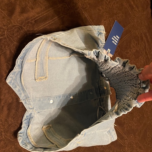 Love Tree Denim Strapless Top - Picture 8 of 8